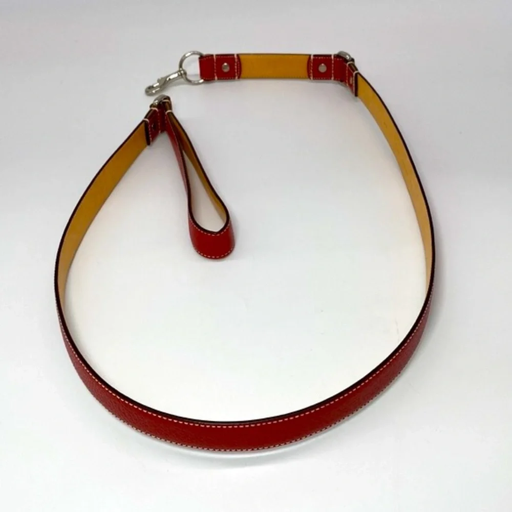 Coach Red Leather dog leash